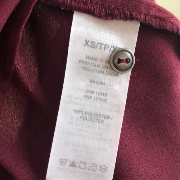 DYNAMITE | Burgundy Tank with Buttons - Picture 6 of 7